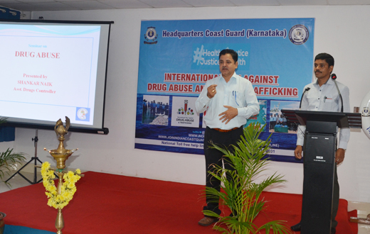 coast gurad observes internataional day against drug abuse